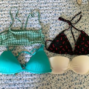 SWIMSUIT TOP BIKINI SALE!! Set of 4 bikini tops, no bottoms!